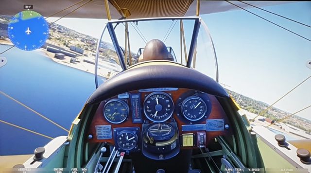 In the cockpit
